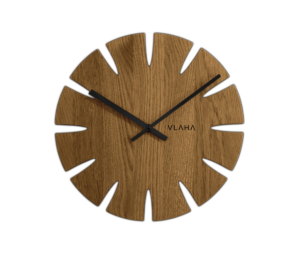 VLAHA Dubové drevené hodiny vyrobené v Českej republike ⌀32